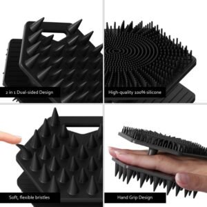 - 2 in 1 Silicone Body Shampoo Brush