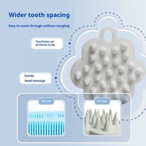 - Silicone Hair Scalp Brush Massager Durable