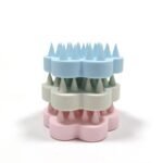 Plum blossom shape Silicone Comb Shampoo Brush - Image 5