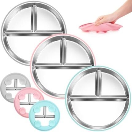 The Silicone Kids Baby Plates