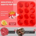 12-Cup Silicone Muffin Pan - Image 3