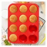 12-Cup Silicone Muffin Pan - Image 5