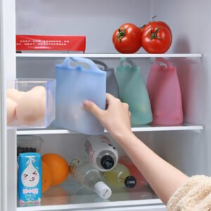 - Silicone Food Storage Bag with Zipper