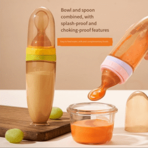 - Silicone Squeeze Food Feeding Bottle Soft