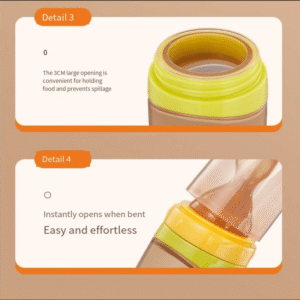 - Silicone Squeeze Food Feeding Bottle Soft
