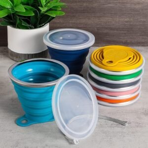 - 270ml Folding Silicone Water Bottle