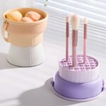 3-in-1 Silicone Makeup Brush Cleaning Bowl - Image 4