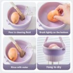 3-in-1 Silicone Makeup Brush Cleaning Bowl - Image 2