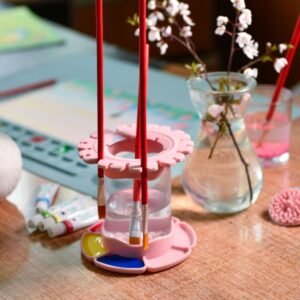 - Silicone Paint Brush Cleaner Rinse Cup