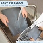 19x12in Silicone Pet Food Bowl Mat - Image 6