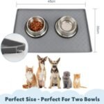 19x12in Silicone Pet Food Bowl Mat - Image 2