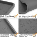19x12in Silicone Pet Food Bowl Mat - Image 3