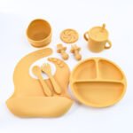 Premium Silicone Baby Tableware Set (8 pieces) - Image 7