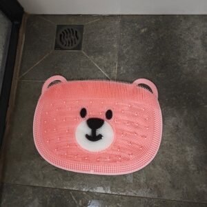 - Silicone Foot Scrubber Mat in Shower
