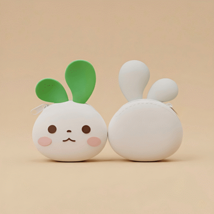 Rabbit Silicone Zipper Pouch