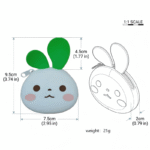 Rabbit Silicone Zipper Pouch - Image 2