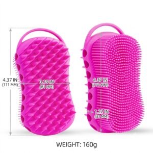 - 2 in 1 Silicone Bath Scrubber